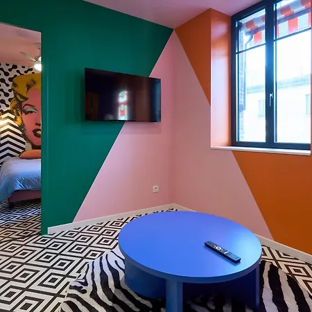 アパート La Orange - Pop'art - Proche Cite Medievale Et Centre A Pied