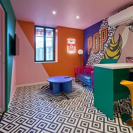 Apartmán La Orange - Pop'art - Proche Cite Medievale Et Centre A Pied Carcassonne