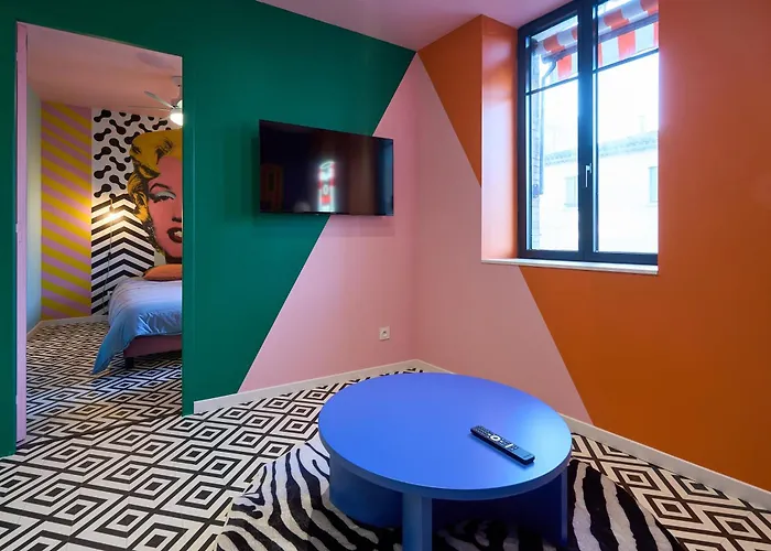アパート La Orange - Pop'art - Proche Cite Medievale Et Centre A Pied